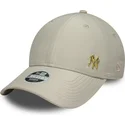 lippikset-kaareva-beige-saadettava-nauha-dorado-9forty-flawless-new-york-yankees-mlb-new-era
