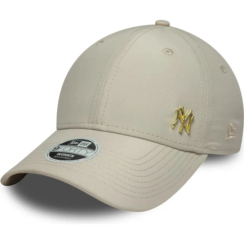 cap-kaareva-beige-adjustable-strap-dorado-9forty-flawless-new-york-yankees-mlb-new-era cap-kaareva-beige-adjustable-strap-dorado-9forty-flawless-new-york-yankees-mlb-new-era