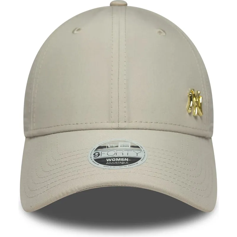 cap-kaareva-beige-adjustable-strap-dorado-9forty-flawless-new-york-yankees-mlb-new-era cap-kaareva-beige-adjustable-strap-dorado-9forty-flawless-new-york-yankees-mlb-new-era