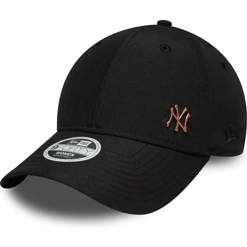 lippikset-kaareva-musta-saadettava-nauha-bronce-9forty-flawless-new-york-yankees-mlb-new-era