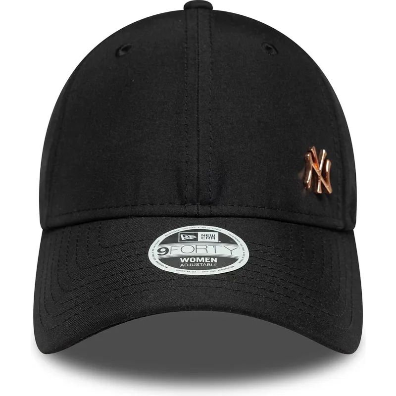 lippikset-kaareva-musta-saadettava-nauha-bronce-9forty-flawless-new-york-yankees-mlb-new-era