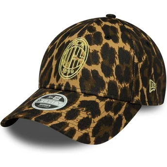 Cap kaareva leopard adjustable strap 9FORTY AC Milan Serie A New Era