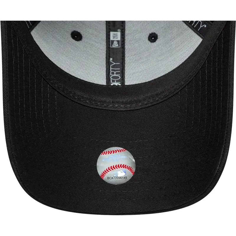 lippikset-kaareva-musta-saadettava-nauha-9forty-sequin-wordmark-los-angeles-dodgers-mlb-new-era