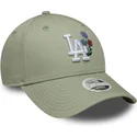 lippikset-kaareva-vihrea-saadettava-nauha-9forty-floral-icon-los-angeles-dodgers-mlb-new-era