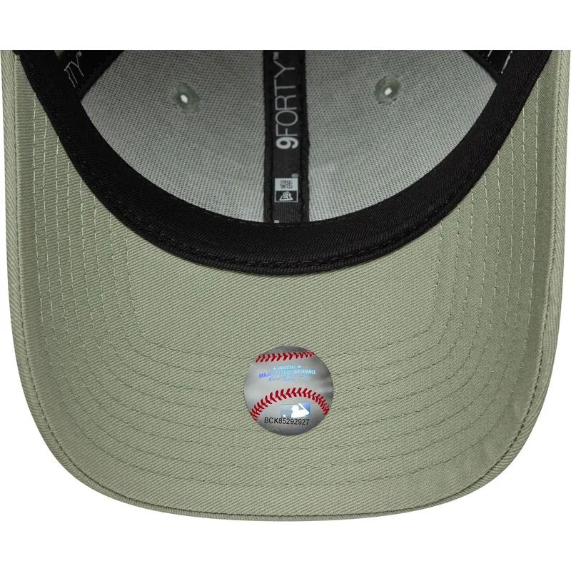 new-era-curved-brim-women-9forty-floral-icon-los-angeles-dodgers-mlb-light-green-adjustable-cap