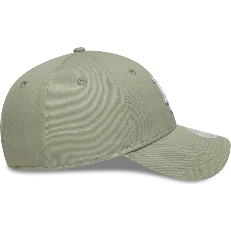 new-era-curved-brim-women-9forty-floral-icon-los-angeles-dodgers-mlb-light-green-adjustable-cap