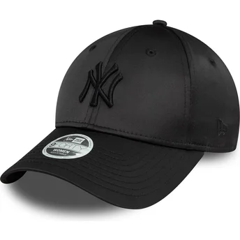 Cap kaareva black snapback 9FORTY Satin New York Yankees MLB New Era
