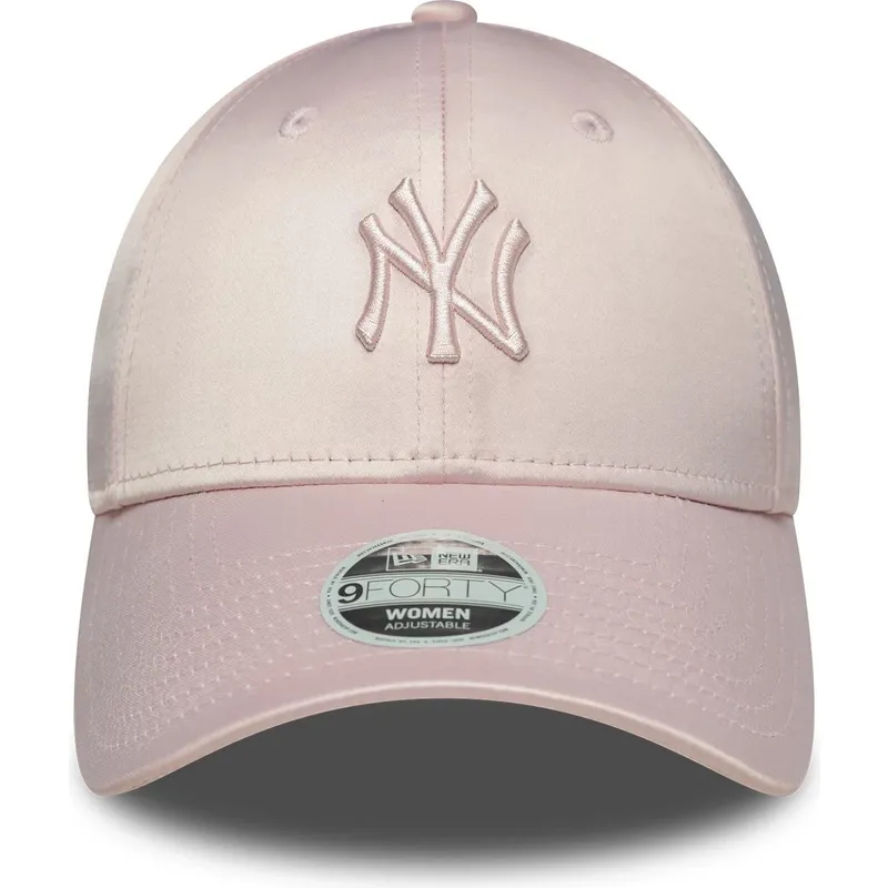 cap-kaareva-pink-adjustable-strap-9forty-satin-new-york-yankees-mlb-new-era cap-kaareva-pink-adjustable-strap-9forty-satin-new-york-yankees-mlb-new-era