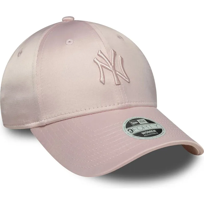 cap-kaareva-pink-adjustable-strap-9forty-satin-new-york-yankees-mlb-new-era cap-kaareva-pink-adjustable-strap-9forty-satin-new-york-yankees-mlb-new-era