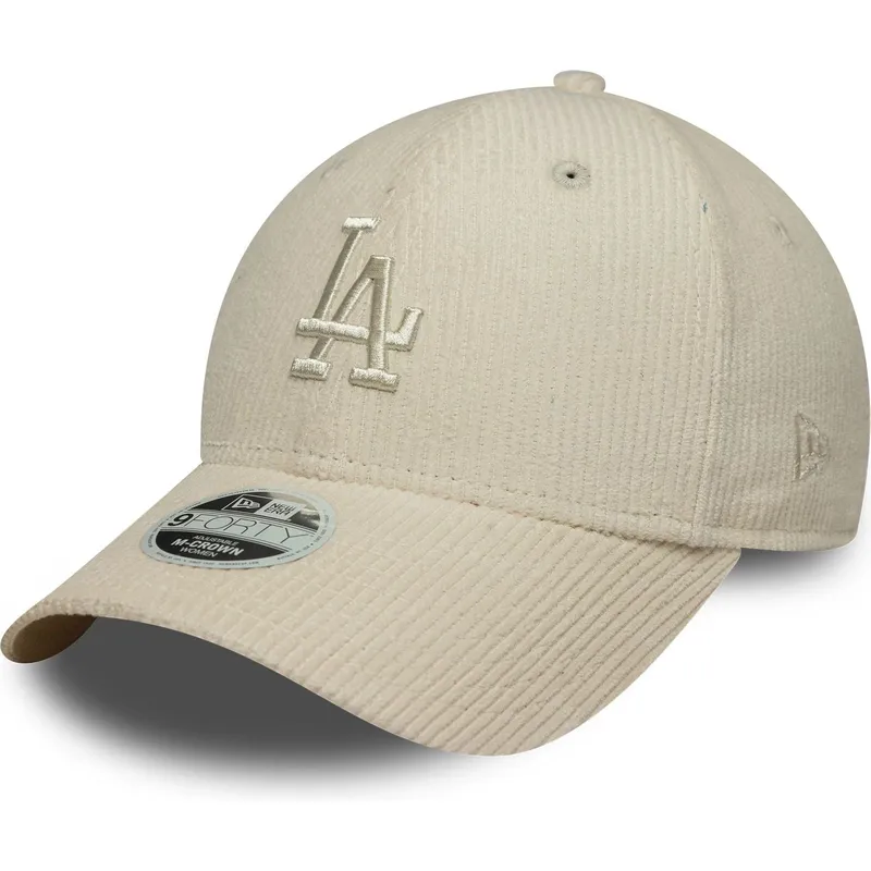 cap-kaareva-beige-adjustable-strap-9forty-m-crown-pastel-cord-los-angeles-dodgers-mlb-new-era cap-kaareva-beige-adjustable-strap-9forty-m-crown-pastel-cord-los-angeles-dodgers-mlb-new-era