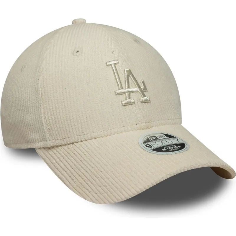 cap-kaareva-beige-adjustable-strap-9forty-m-crown-pastel-cord-los-angeles-dodgers-mlb-new-era cap-kaareva-beige-adjustable-strap-9forty-m-crown-pastel-cord-los-angeles-dodgers-mlb-new-era