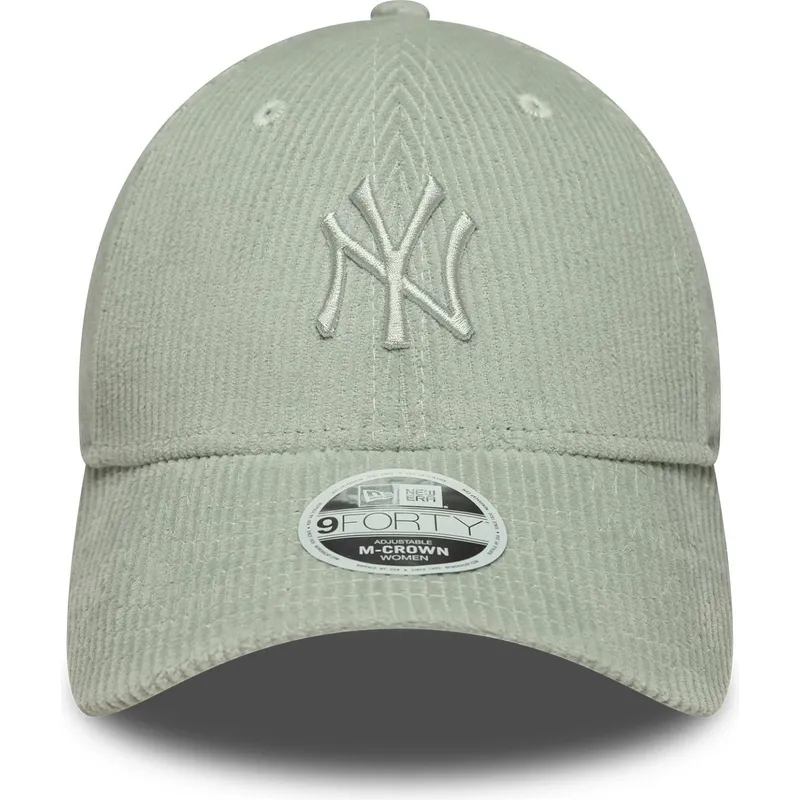 cap-kaareva-green-adjustable-strap-claro-9forty-m-crown-pastel-cord-new-york-yankees-mlb-new-era