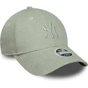 cap-kaareva-green-adjustable-strap-claro-9forty-m-crown-pastel-cord-new-york-yankees-mlb-new-era