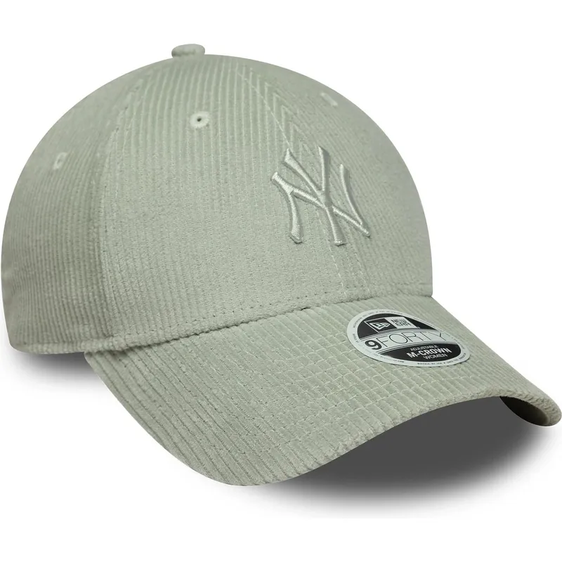 cap-kaareva-green-adjustable-strap-claro-9forty-m-crown-pastel-cord-new-york-yankees-mlb-new-era