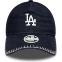 cap-kaareva-navy-blue-adjustable-strap-9twenty-denim-stitch-los-angeles-dodgers-mlb-new-era