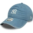 cap-kaareva-blue-adjustable-strap-9twenty-denim-stitch-new-york-yankees-mlb-new-era