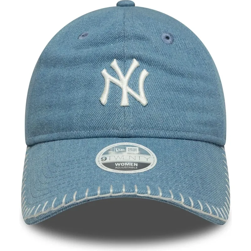 cap-kaareva-blue-adjustable-strap-9twenty-denim-stitch-new-york-yankees-mlb-new-era cap-kaareva-blue-adjustable-strap-9twenty-denim-stitch-new-york-yankees-mlb-new-era