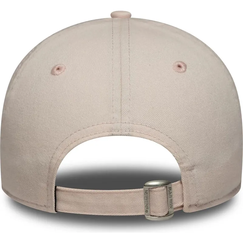 new-era-curved-brim-women-9twenty-washed-mini-los-angeles-dodgers-mlb-pink-adjustable-cap