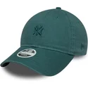 lippikset-kaareva-vihrea-saadettava-nauha-9twenty-washed-mini-new-york-yankees-mlb-new-era