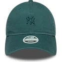 lippikset-kaareva-vihrea-saadettava-nauha-9twenty-washed-mini-new-york-yankees-mlb-new-era