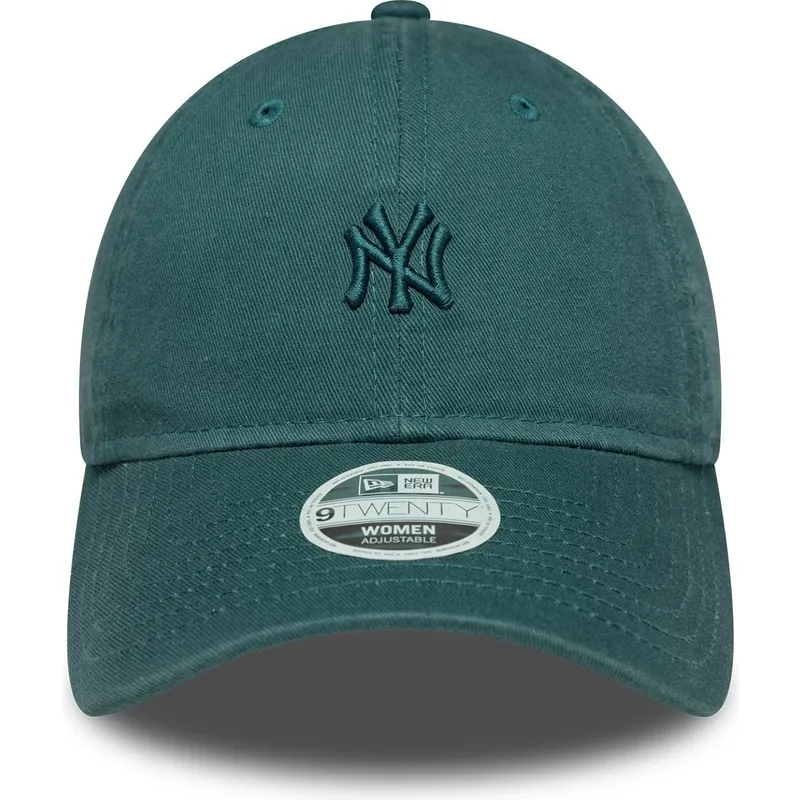 lippikset-kaareva-vihrea-saadettava-nauha-9twenty-washed-mini-new-york-yankees-mlb-new-era