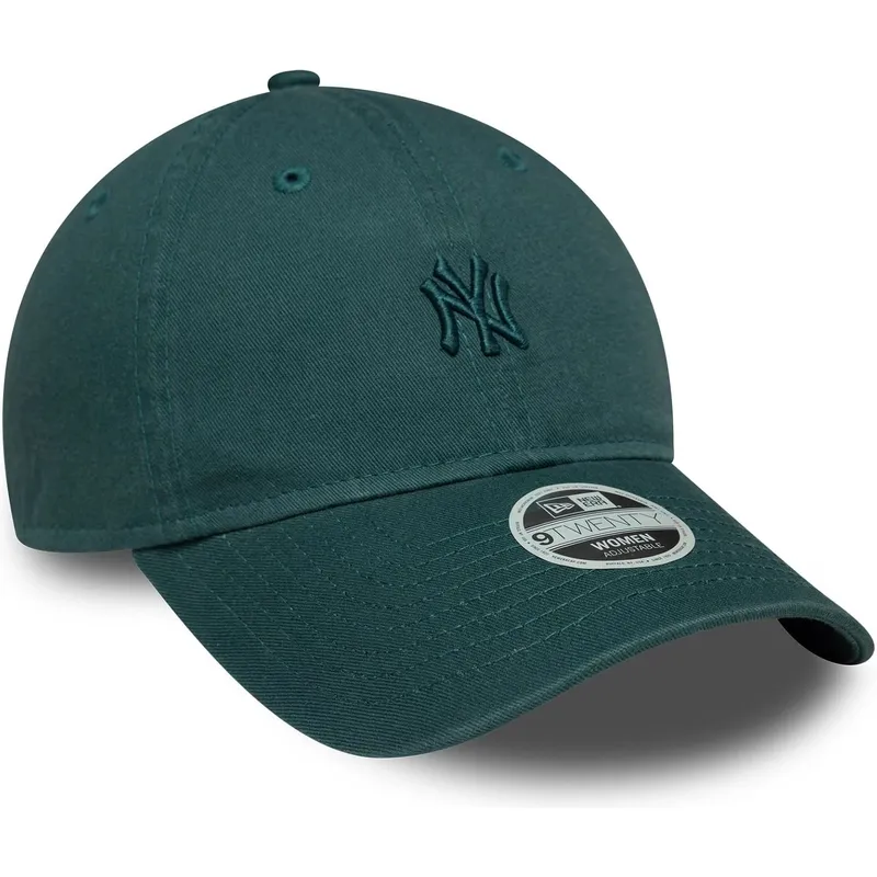 lippikset-kaareva-vihrea-saadettava-nauha-9twenty-washed-mini-new-york-yankees-mlb-new-era