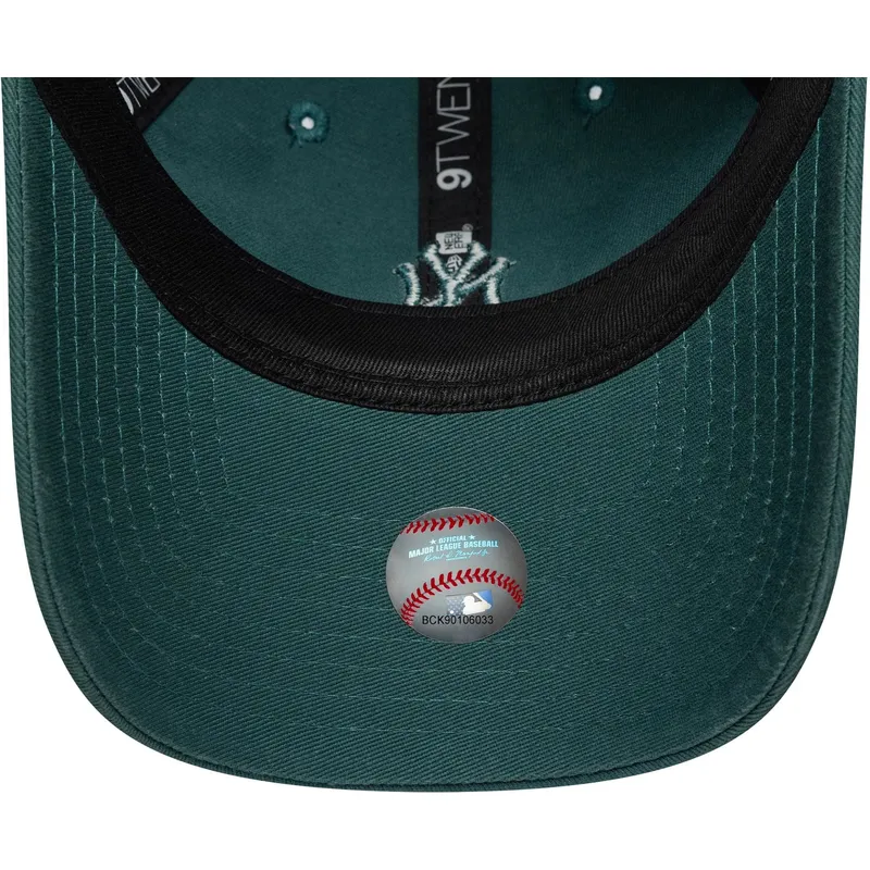 lippikset-kaareva-vihrea-saadettava-nauha-9twenty-washed-mini-new-york-yankees-mlb-new-era
