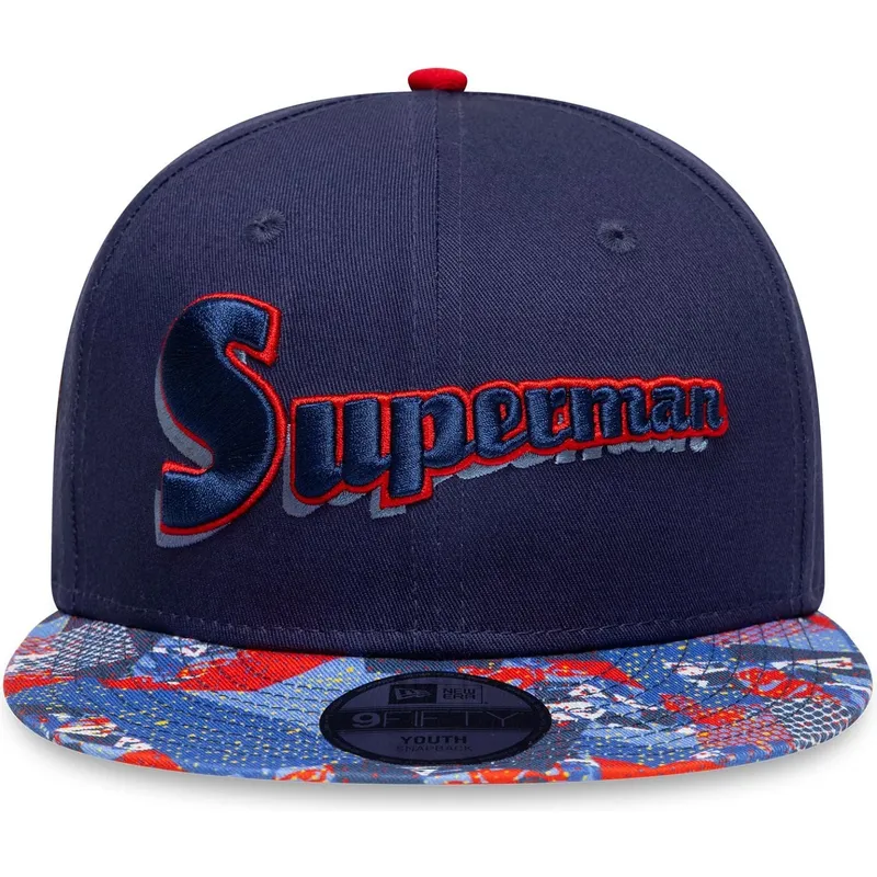 lippikset-littea-laivastonsininen-snapback-lapsille-9fifty-superman-dc-comics-new-era