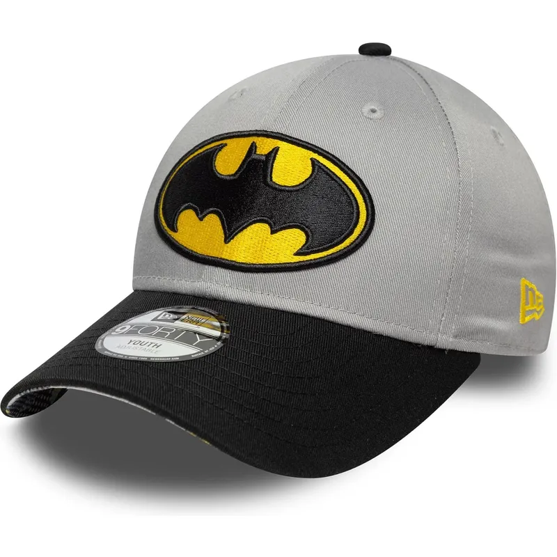 lippikset-kaareva-musta-saadettava-nauha-lapsille-9forty-batman-dc-comics-new-era