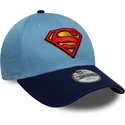 new-era-curved-brim-youth-superman-9forty-dc-comics-blue-adjustable-cap
