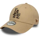 lippikset-kaareva-ruskea-saadettava-nauha-lapsille-9forty-animal-infill-los-angeles-dodgers-mlb-new-era