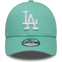 lippikset-kaareva-vihrea-saadettava-nauha-lapsille-9forty-league-essential-los-angeles-dodgers-mlb-new-era