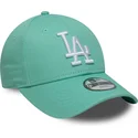 lippikset-kaareva-vihrea-saadettava-nauha-lapsille-9forty-league-essential-los-angeles-dodgers-mlb-new-era