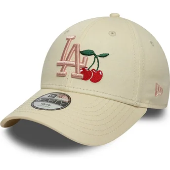 Lippikset kaareva beige säädettävä nauha lapsille 9FORTY Fruit Icon New York Yankees MLB New Era
