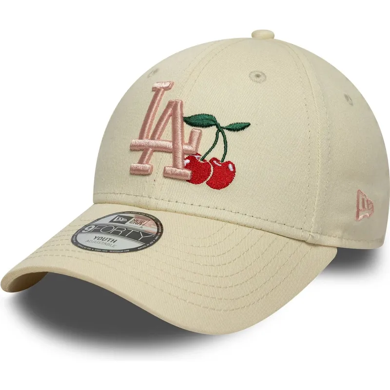 lippikset-kaareva-beige-saadettava-nauha-lapsille-9forty-fruit-icon-new-york-yankees-mlb-new-era