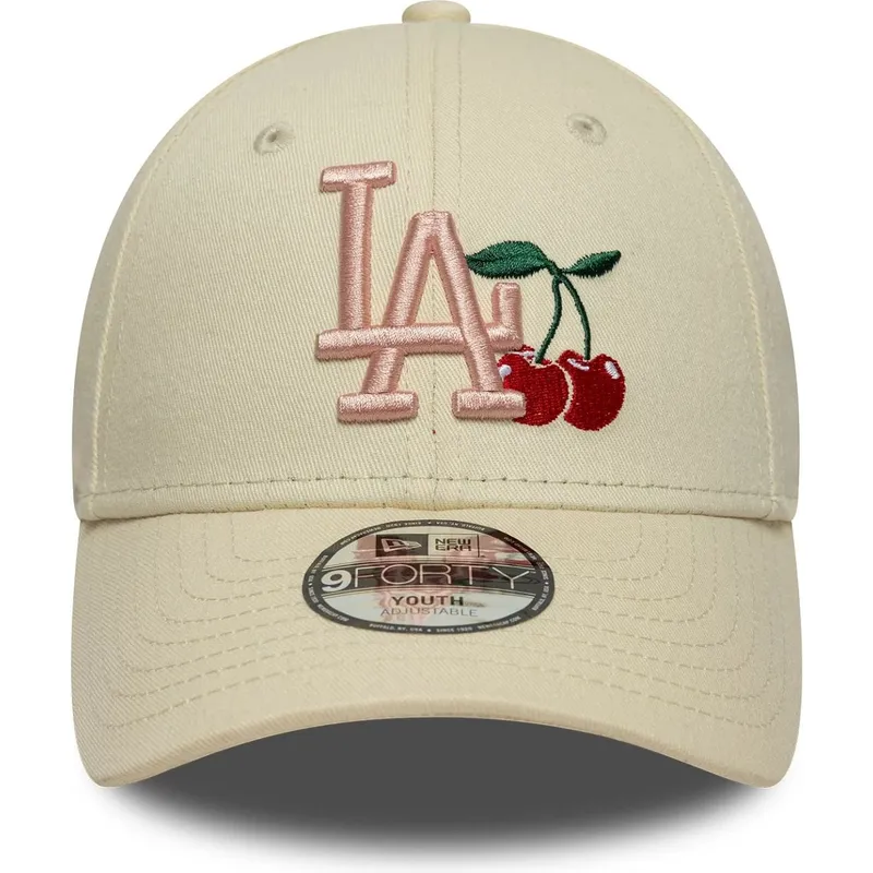 lippikset-kaareva-beige-saadettava-nauha-lapsille-9forty-fruit-icon-new-york-yankees-mlb-new-era