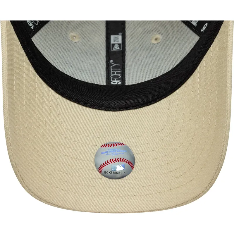 lippikset-kaareva-beige-saadettava-nauha-lapsille-9forty-fruit-icon-new-york-yankees-mlb-new-era