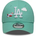 lippikset-kaareva-vihrea-saadettava-nauha-lapsille-9forty-plane-icon-new-york-yankees-mlb-new-era