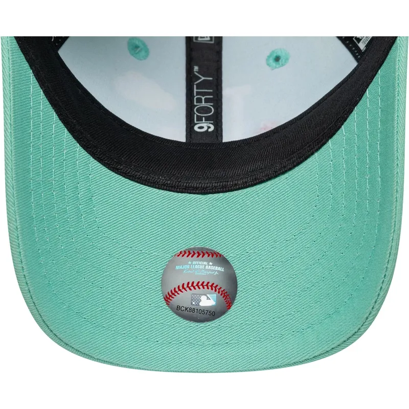 lippikset-kaareva-vihrea-saadettava-nauha-lapsille-9forty-plane-icon-new-york-yankees-mlb-new-era