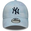 lippikset-kaareva-sininen-saadettava-nauha-lapsille-9twenty-tie-dye-new-york-yankees-mlb-new-era