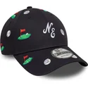 lippikset-kaareva-laivastonsininen-saadettava-nauha-9forty-golf-all-over-print-new-era