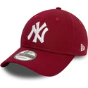 lippikset-kaareva-punainen-saadettava-nauha-9twenty-league-essential-new-york-yankees-mlb-new-era