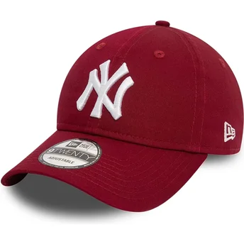 Cap kaareva red adjustable strap 9TWENTY League Essential New York Yankees MLB New Era