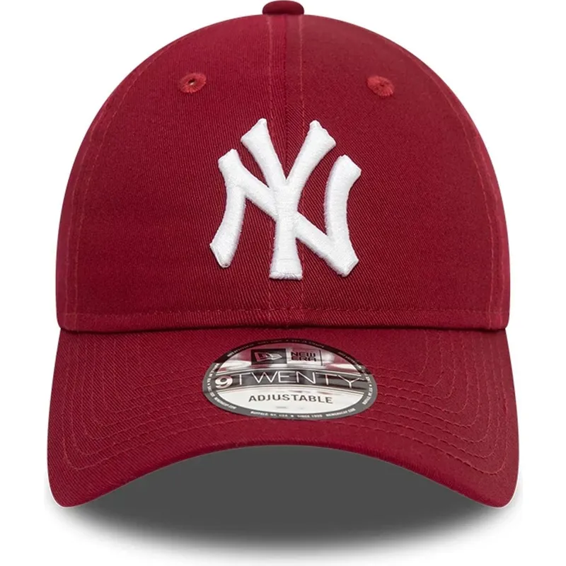 lippikset-kaareva-punainen-saadettava-nauha-9twenty-league-essential-new-york-yankees-mlb-new-era