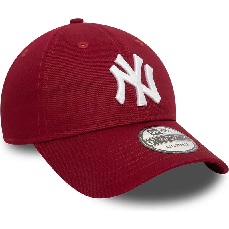 lippikset-kaareva-punainen-saadettava-nauha-9twenty-league-essential-new-york-yankees-mlb-new-era