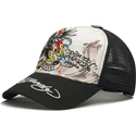 lippikset-kaareva-rekka-valkoinen-snapback-tattoo-eagle-graphic-ed-hardy