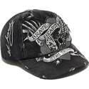 lippikset-kaareva-musta-saadettava-nauha-brave-hearts-ed-hardy