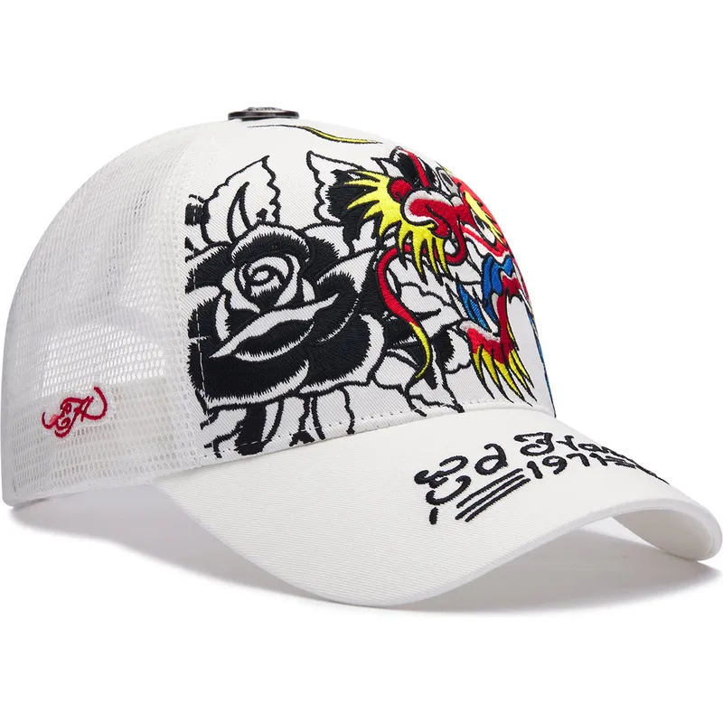 ed-hardy-1971-dragon-and-roses-white-trucker-hat