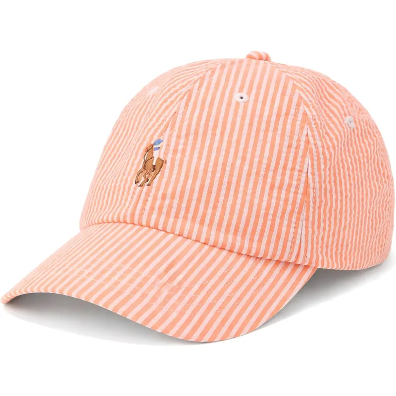 cap-kaareva-orange-adjustable-strap-polo-ralph-lauren