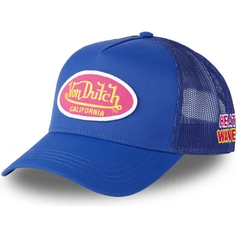Lippikset kaareva rekka sininen snapback POLY12 Von Dutch